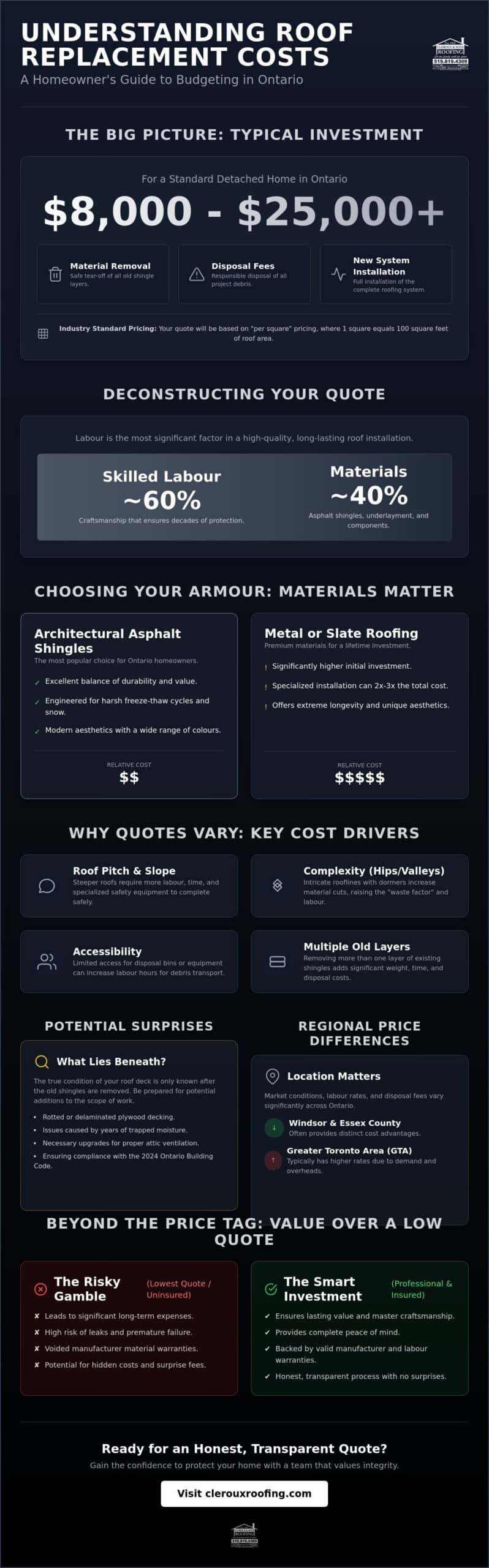 How Much Does Roof Replacement Cost in Ontario? 2026 Homeowner’s Guide