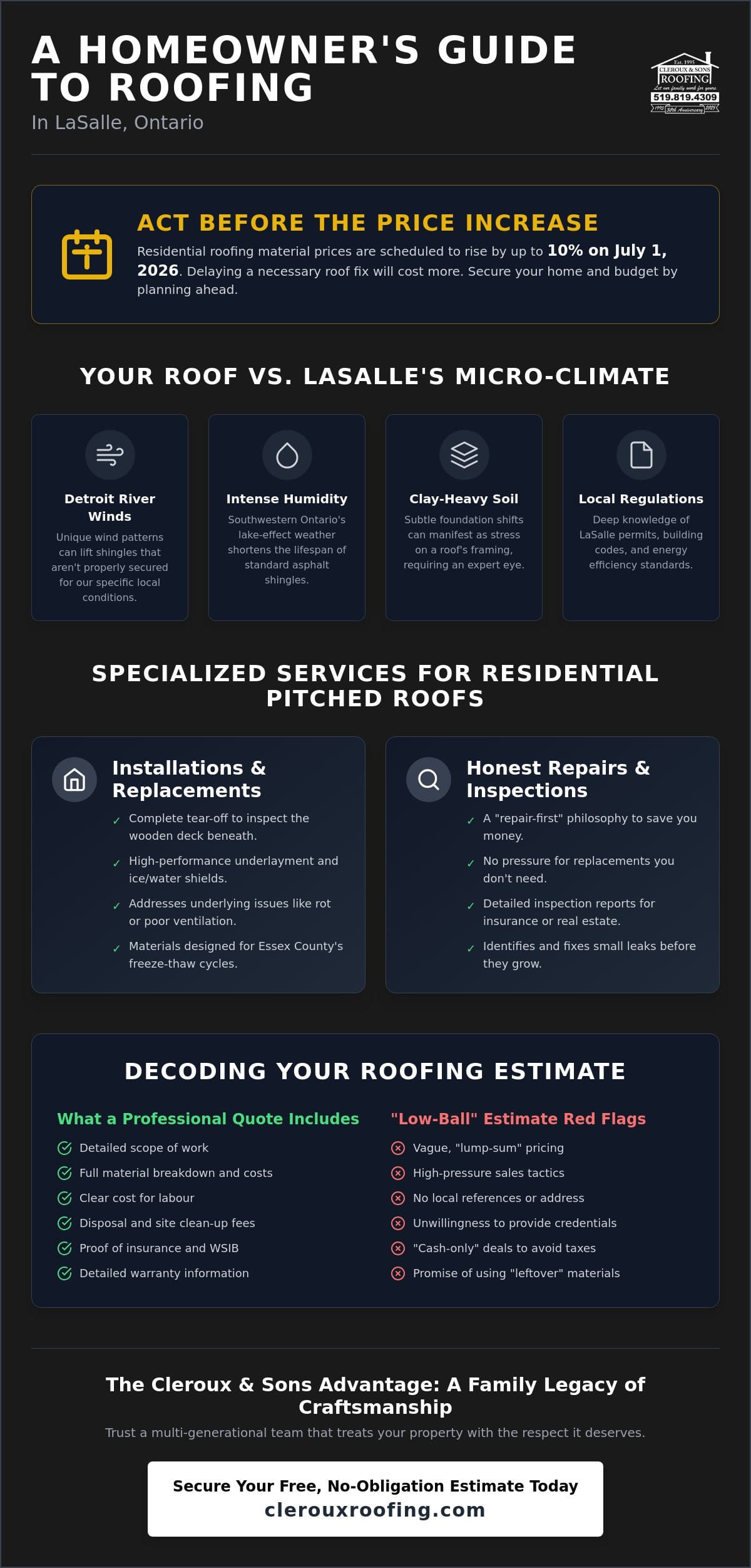 Reliable Roofing Contractor in LaSalle Ontario: Protecting Your Family Home