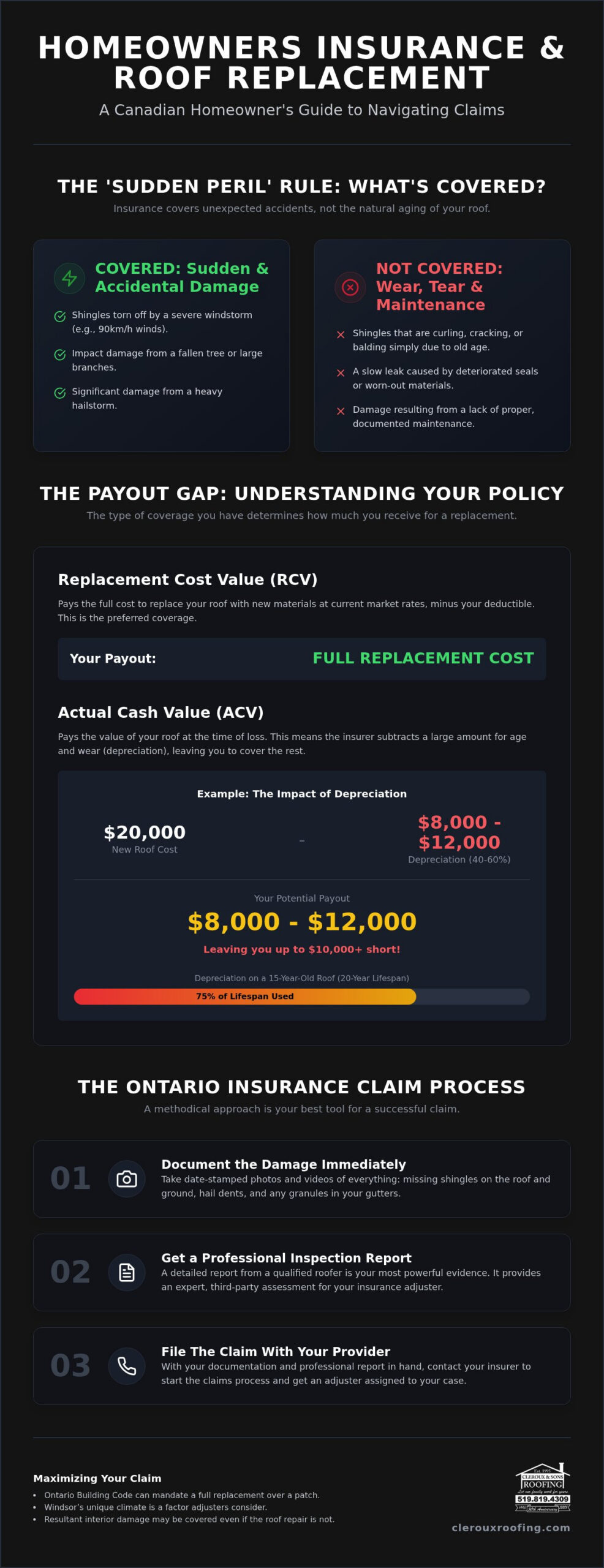 Does Homeowners Insurance Cover Roof Replacement in Canada? A 2026 Guide