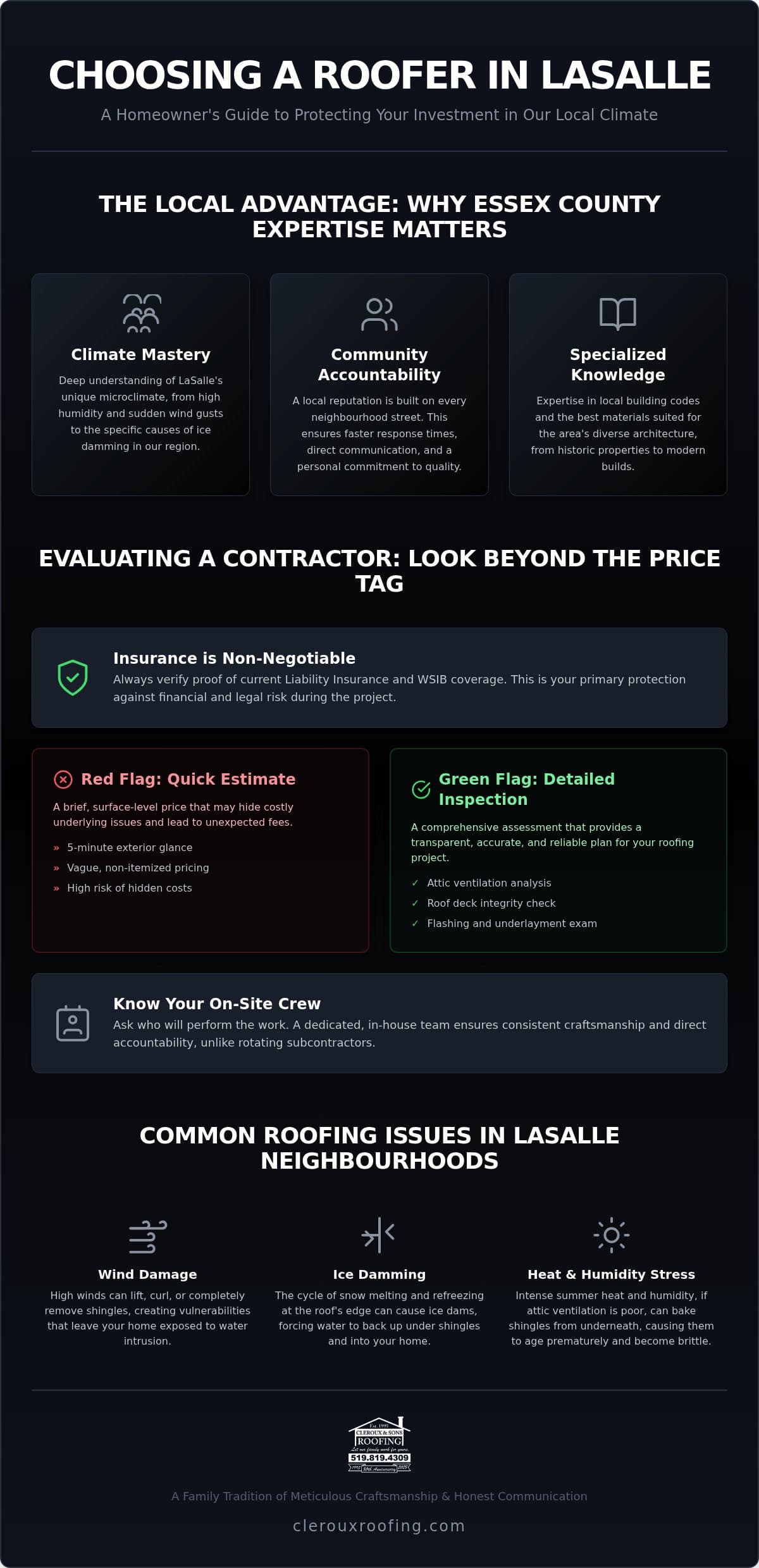 Best Residential Roofer in LaSalle: How to Choose Local Quality