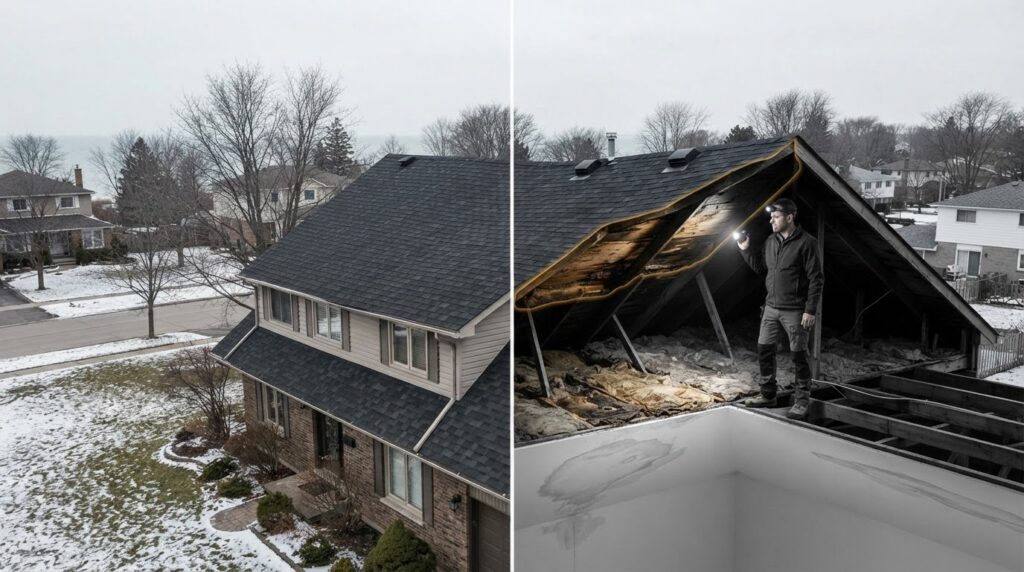 Signs of Rotted Roof Decking: What Windsor-Essex Homeowners Should Look For